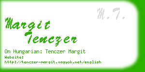 margit tenczer business card